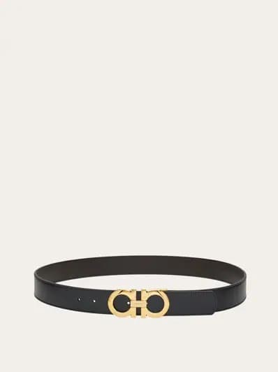 Ferragamo Ceinture Couleur Noir/ Hickory — vue 4
