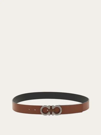 Ferragamo Ceinture Couleur Marron/Noir — vue 3
