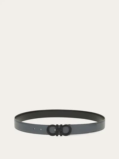 Ferragamo Ceinture Couleur Noir/Pluie sombre — vue 3