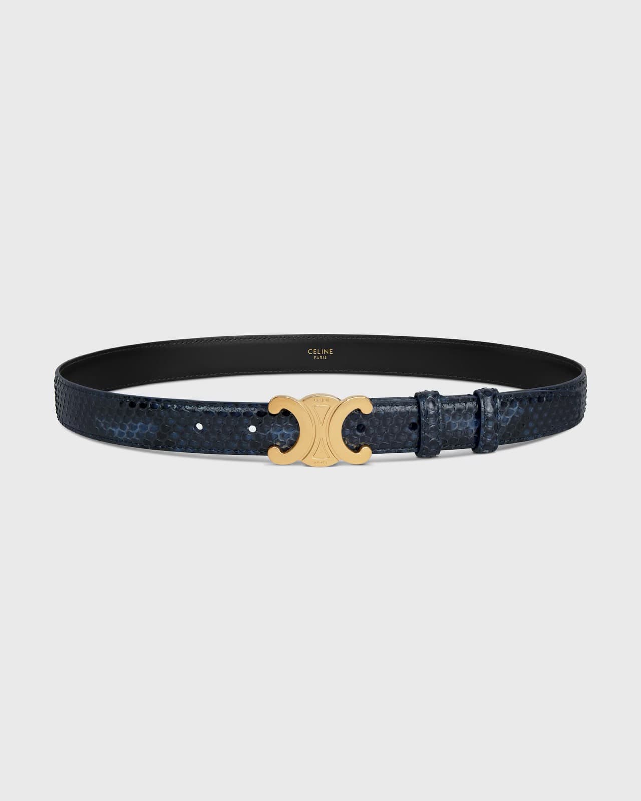 CÉLINE CEINTURE TRIOMPHE 25 MM EN PEAU DE PYTHON