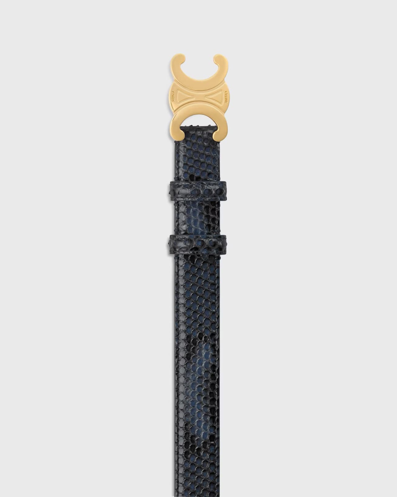 CÉLINE CEINTURE TRIOMPHE 25 MM EN PEAU DE PYTHON — vue 3