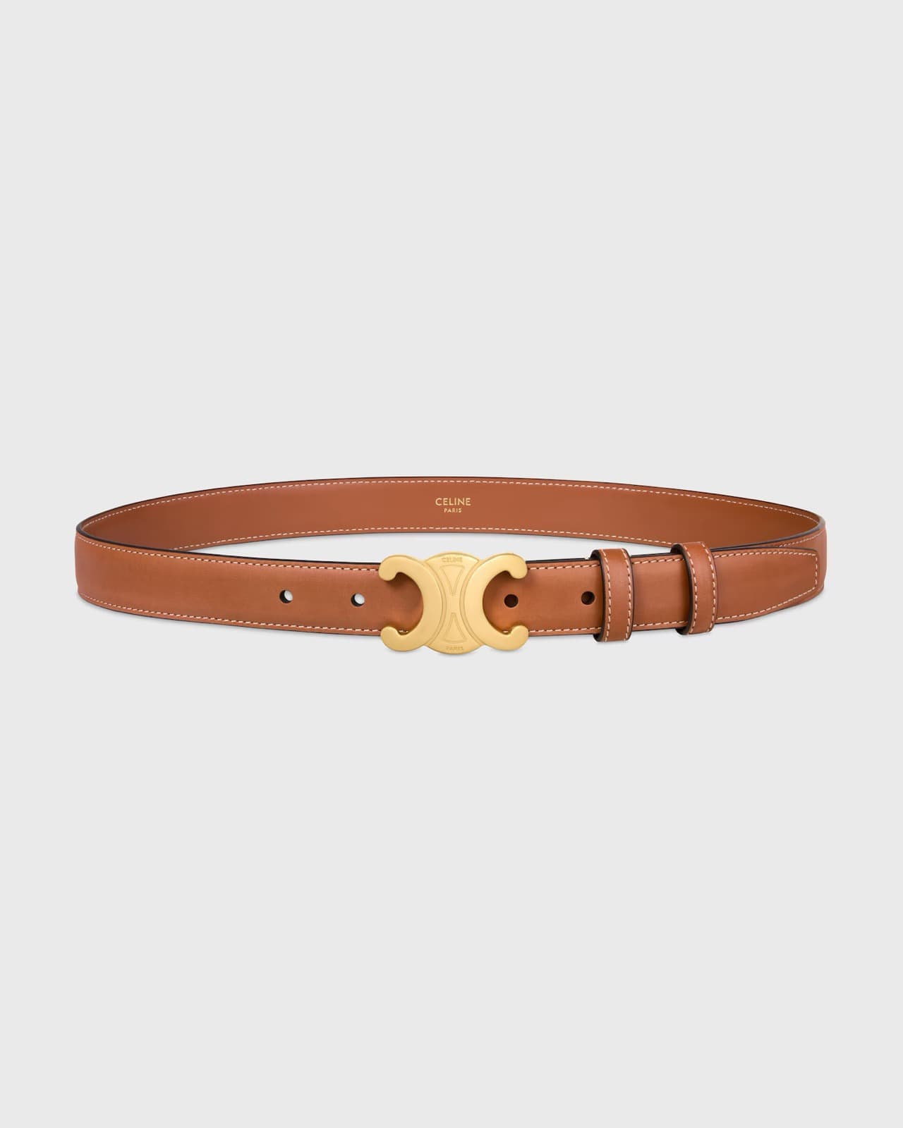 CELINE CEINTURE TRIOMPHE EN PEAU DE VEAU AU NATUREL